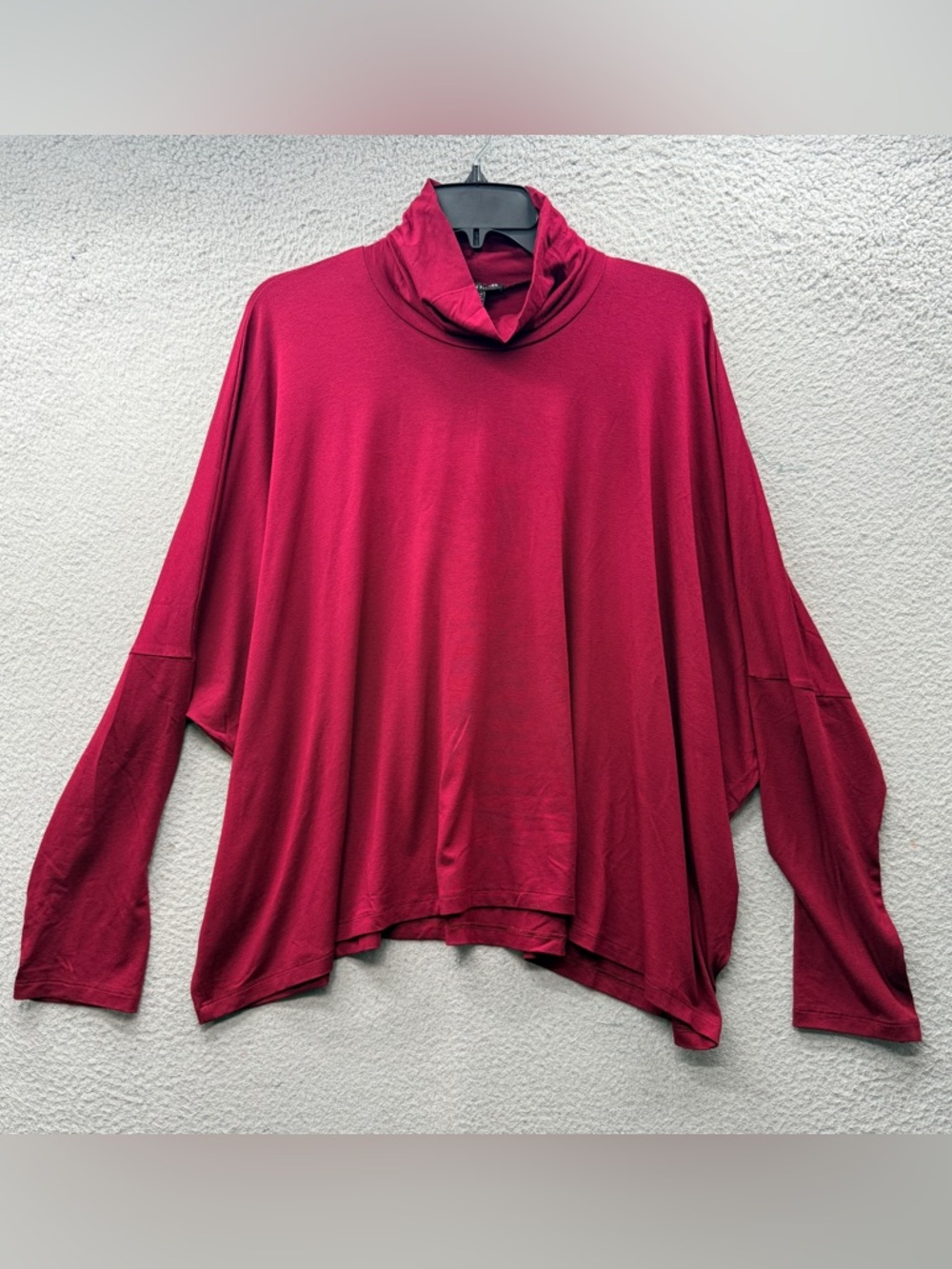 Eileen Fisher Fuchsia Long Sleeve Turtle Neck Sweatshirt Top Shirt Size XL